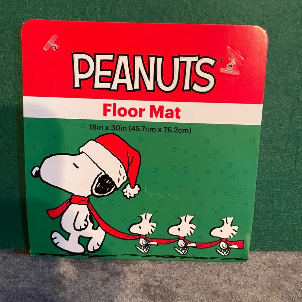 Peanuts snoopy welcome to my home rubber door mat
